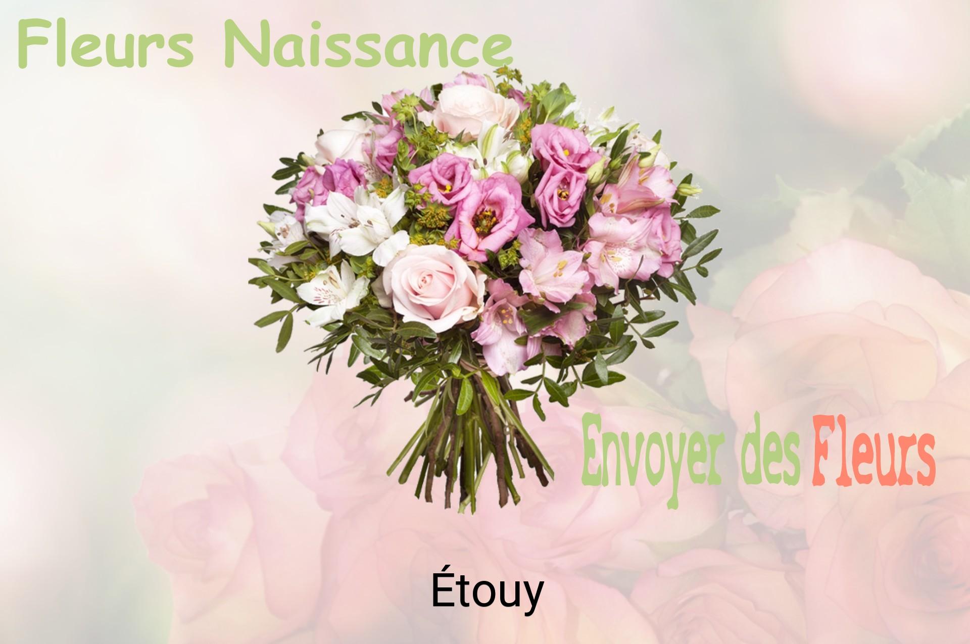 Bouquet de fleurs de naissance livré à Étouy